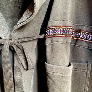 Free people hooded jacket/cardigan.